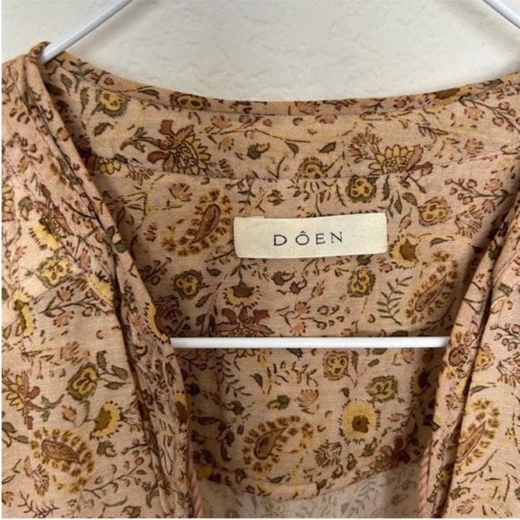 Doen Prem Floral Maxi Dress Jaipur Mustard - Picture 9 of 10